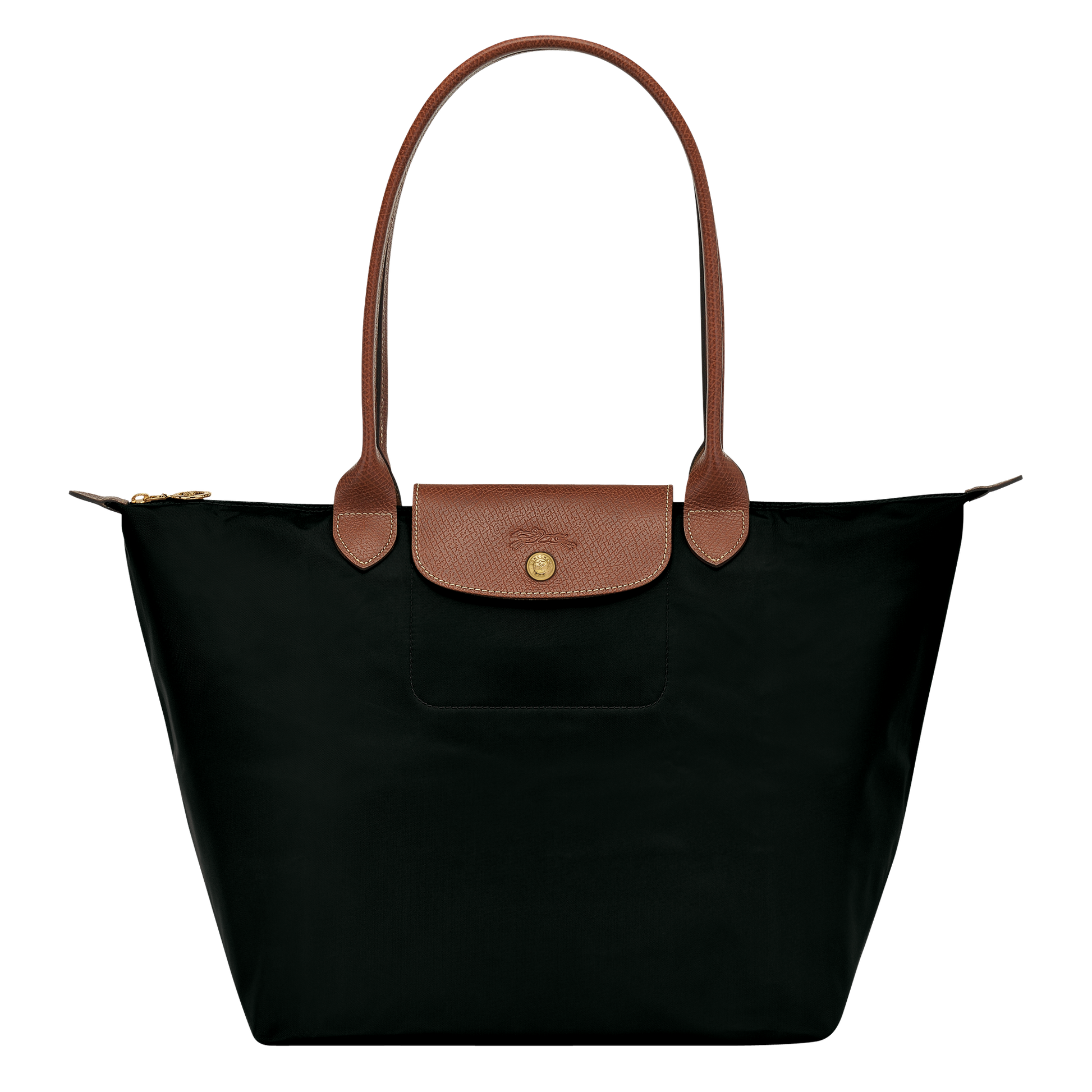 Le Pliage Shoulder Bag L in Black - Front - L1899089001