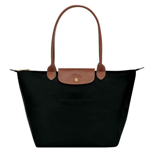 Le Pliage Shoulder Bag L in Black - Front - L1899089001