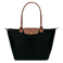 Le Pliage Shoulder Bag L in Black - Front - L1899089001