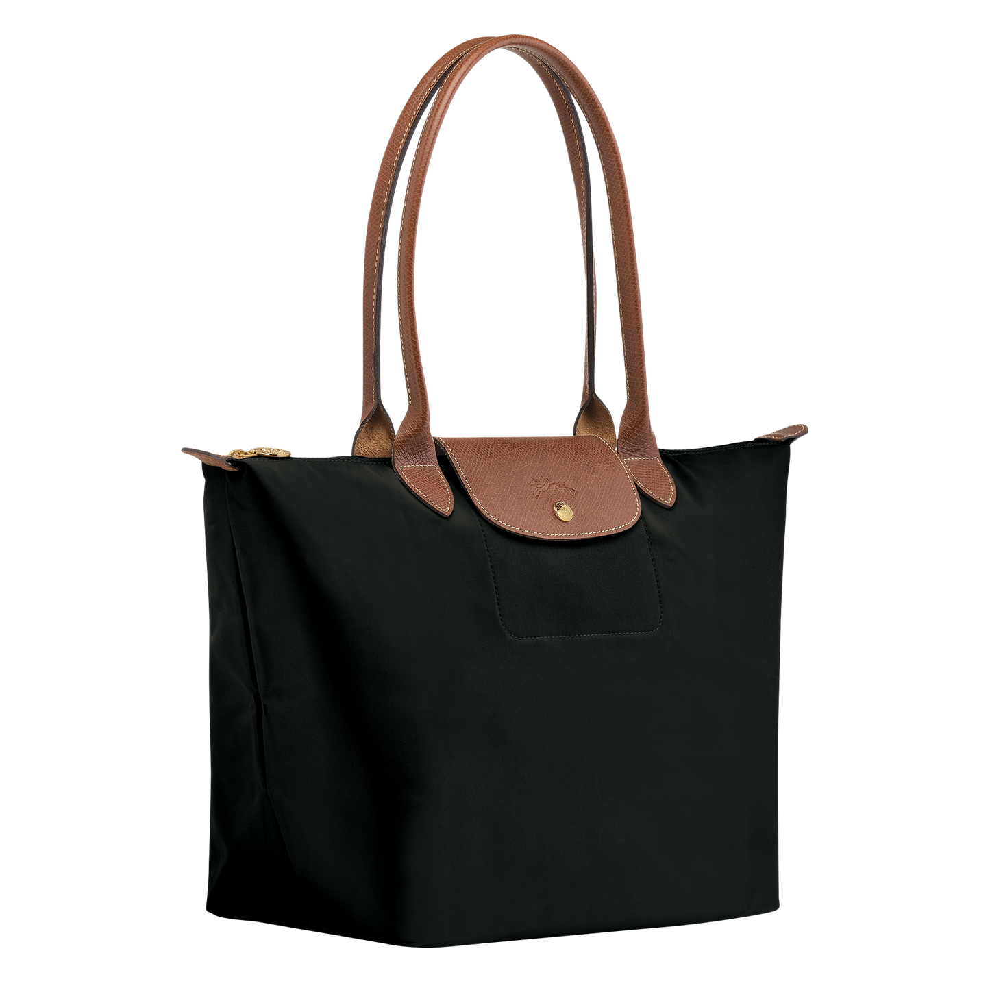 Le Pliage Shoulder Bag L in Black - Side - L1899089001