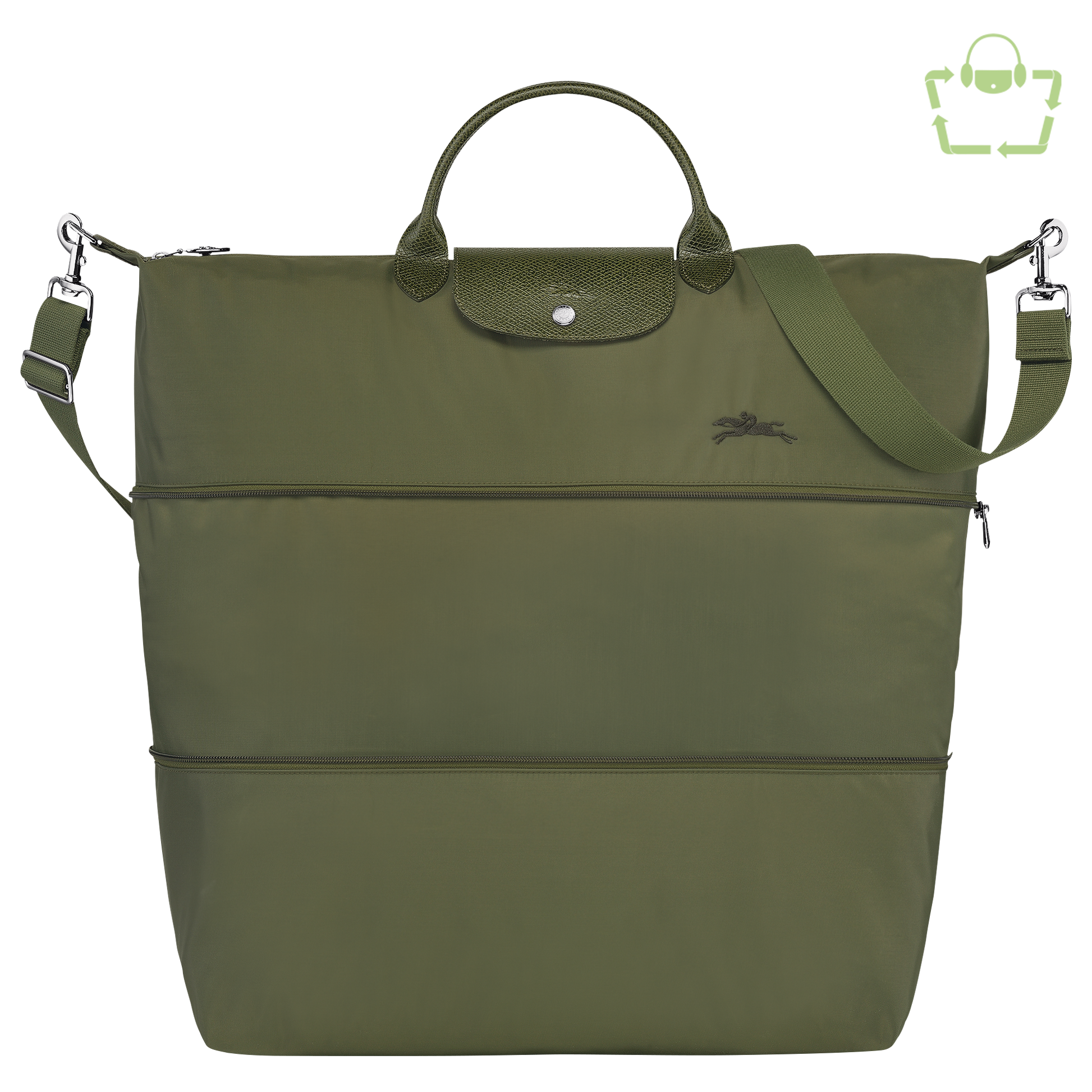 Le Pliage Green Travel bag expandable